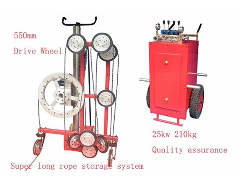 Taglio cemento armato con filo diamantat